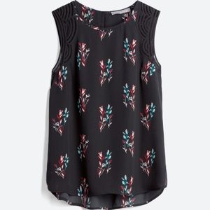 NWT Crochet Detail Blouse | S | Black